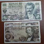 Oostenrijk: 3 bankbiljetten 1960 en 1967, Ophalen of Verzenden