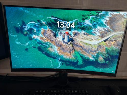 Aoc 24 inch 144hz curved gamingscherm, Computers en Software, Monitoren, Ophalen