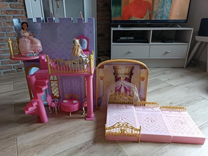 Barbie Castle De 12 prinsessen, Kinderen en Baby's, Speelgoed | Poppenhuizen, Gebruikt, Ophalen of Verzenden