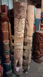 totem Tiki statue en cocotier 150 cm à prix imbattable, Ophalen of Verzenden