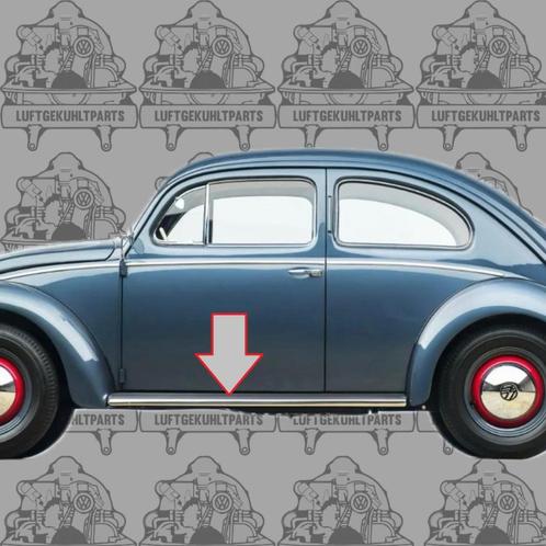 VW Kever Treeplankmatten zwart 53 - 60 correct profiel Bug Z, Auto diversen, Auto-accessoires, Nieuw, Ophalen of Verzenden