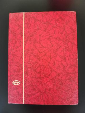 rood postzegelalbum - 64 witte pagina's (leeg) beschikbaar voor biedingen