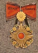Elixir d’Anvers. Oud en zeldzaam chromoprentje Eretekens, Ophalen of Verzenden
