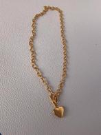 Anti allergisch ketting RVS 18k verguld, waterproof., Ophalen of Verzenden