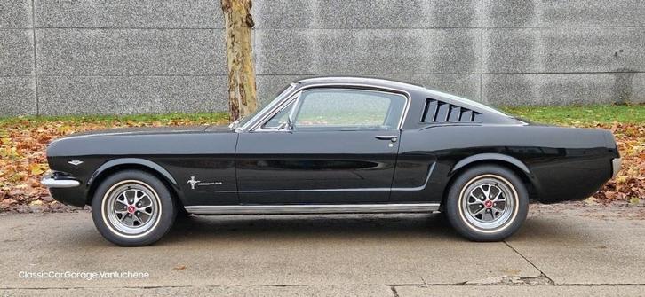 Ford Mustang Fastback 2+2, Auto's, Ford, Bedrijf, Te koop, Mustang, Benzine, 2 deurs, Handgeschakeld, Zwart, Zwart, Achterwielaandrijving