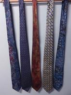 Stropdassen Heren: €.5,00/5stuks., Enlèvement, Comme neuf, À motif