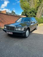 Mercedes 190 2.5TD airco, 4 deurs, 2496 cc, Apple Carplay, Zwart