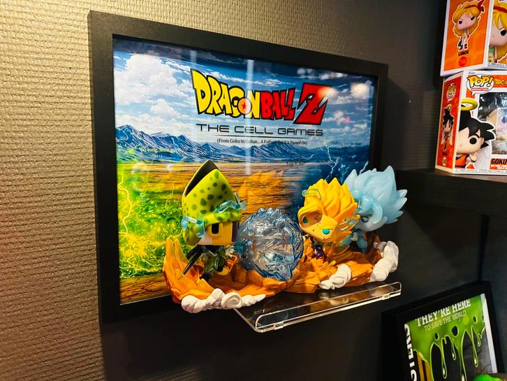 Cadre mural 3040 Dragon Ball Z Cell Games - fait main, Collections, Statues & Figurines, Comme neuf, Enlèvement ou Envoi