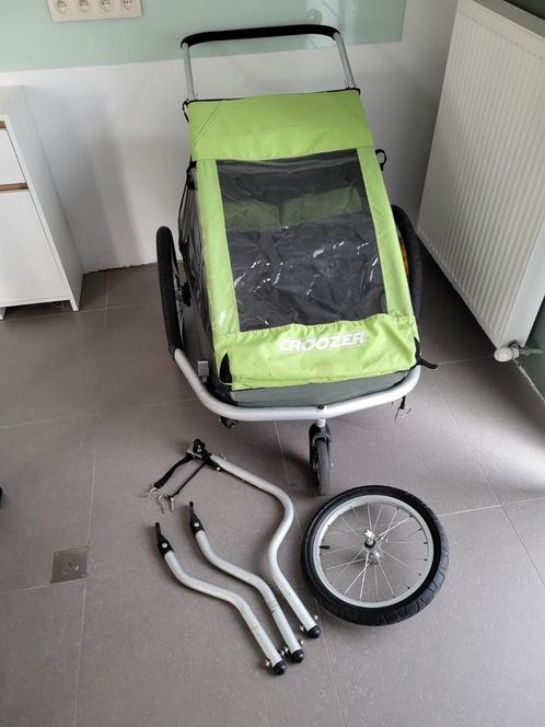 Croozerfietskar voor 2 kinderen, Fietsen en Brommers, Fietsaccessoires | Aanhangwagens en Karren, Zo goed als nieuw, Ophalen of Verzenden