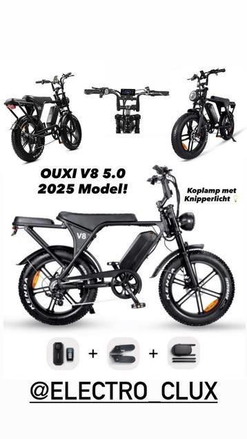 Fatbike V8 5.0 2025Model! Verbeterd Design / Pinkers .. beschikbaar voor biedingen