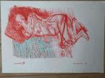 tekening "liggend vrouwelijk naakt" van Ian Smit, Ophalen