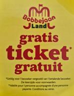 1 gratis toegangsticket Bobbejaanland (zie voorwaarden), Tickets en Kaartjes, Eén persoon, Ticket of Toegangskaart