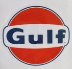 GULF Logo | Vinyl Auto Scooter embleem Decal Sticker, Verzamelen, Verzenden, Nieuw