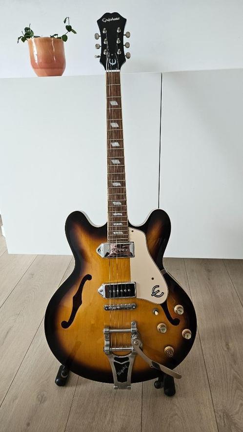 Epiphone Casino Korea 2006 (Unsung) + Bigsby, Muziek en Instrumenten, Snaarinstrumenten | Gitaren | Elektrisch, Gebruikt, Hollow body
