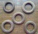 Houten ringen – gordijnringen, Ophalen of Verzenden, Gebruikt
