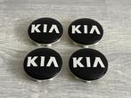 KIA Zwarte Naafdoppen / Naafkappen 58mm set van 4 stuks, Verzenden, Nieuw