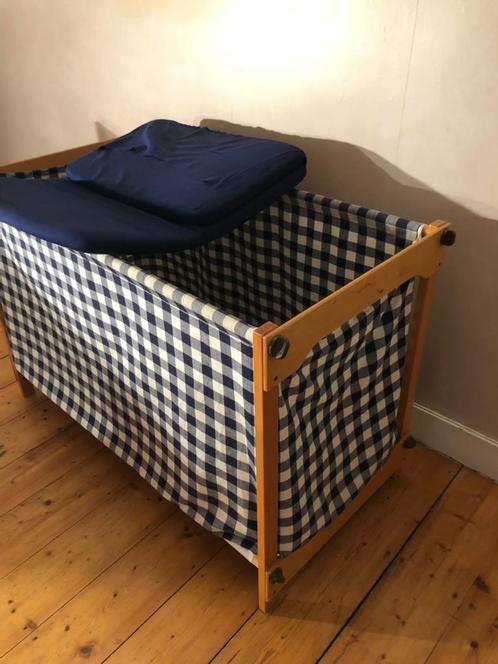 logeerbedje, Vintage, Kinderen en Baby's, Kinderkamer | Bedden, Gebruikt, Minder dan 140 cm, Minder dan 70 cm, Matras, Ophalen