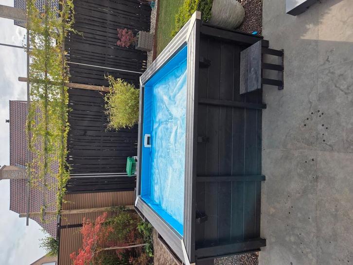 Interline zwembad Bali 210x210x78 cm - inclusief pakket, Tuin en Terras, Zwembaden, Zo goed als nieuw, Opzetzwembad, Minder dan 80 cm