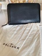 Porte feuille noir Delvaux, Comme neuf, Noir, Cuir