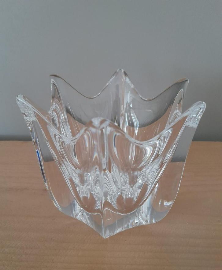 Gesigneerde Orrefors Sweden Belle Tulip vaas schaal kristal, Antiek en Kunst, Antiek | Glaswerk en Kristal, Ophalen of Verzenden