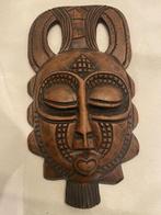 Klein handgesneden Afrikaans houten masker – decoratie, Antiek en Kunst, Ophalen of Verzenden