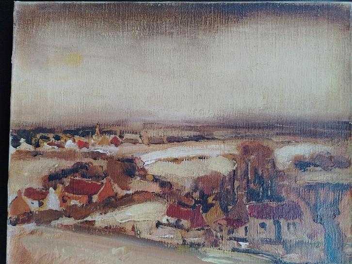 Tony Dethier  1933 - 2020   Winters Landschap 1, Antiek en Kunst, Kunst | Schilderijen | Klassiek, Verzenden