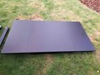 Zwarte uitschuifbare tafel ikea 90/17090, 50 tot 100 cm, Gebruikt, Ophalen, Vierkant