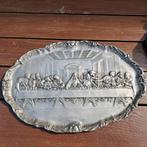 tin bord laatste avondmaal doe een bod weg is weg, Antiek en Kunst, Ophalen of Verzenden