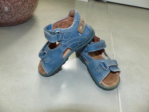 Blauwe lederen sandalen - maat 23 - prima staat, Kinderen en Baby's, Kinderkleding | Schoenen en Sokken, Gebruikt, Schoenen, Jongen