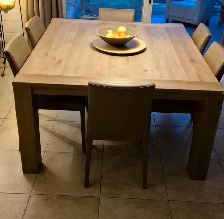 Uittrekbare Eettafel Henders en Hazel, Maison & Meubles, Tables | Tables à manger, Comme neuf, 100 à 150 cm, 150 à 200 cm, Cinq personnes ou plus