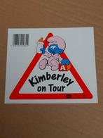 Autocollant Bébé Schtroumpf Kimberley on tour, Verzamelen, Smurfen, Ophalen of Verzenden, Zo goed als nieuw, Babysmurf, Overige typen