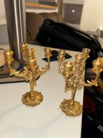 Une paire de petits bougeoirs en bronze massif, Enlèvement ou Envoi, Cuivre ou Bronze