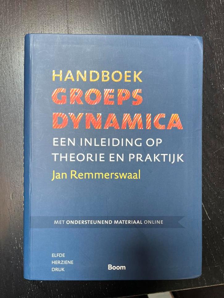 Handboek ‘Groepsdynamica, Boeken, Studieboeken en Cursussen, Zo goed als nieuw, Hoger Onderwijs, Ophalen of Verzenden