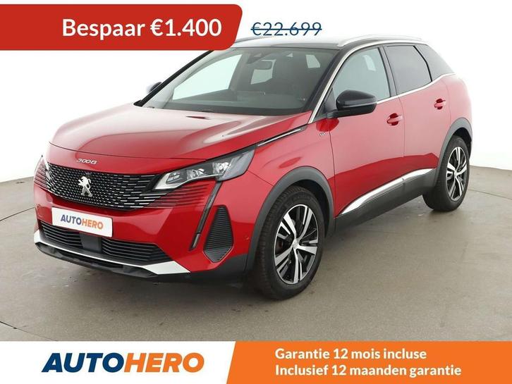Peugeot 3008 1.5 Blue-HDi GT (bj 2021, automaat), Auto's, Peugeot, Te koop, 360° camera, ABS, Achteruitrijcamera, Adaptive Cruise Control
