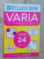 16 blz HLN varia puzzels (ook kinder) met oplossingen Nr 24, Hobby & Loisirs créatifs, Sport cérébral & Puzzles, Livre casse-tête