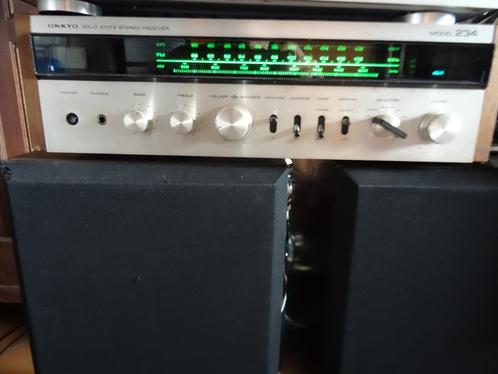 Onkyo vintage tunerversterker ontworpen door Franz Scharner, Audio, Tv en Foto, Versterkers en Ontvangers, Gebruikt, Onkyo, Ophalen of Verzenden