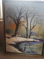 Schilderij met mooie kader., Antiek en Kunst, Kunst | Schilderijen | Klassiek, Ophalen