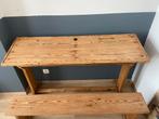 Heel mooi oud houten schoolbureau, Huis en Inrichting, Ophalen, Gebruikt, Bureau