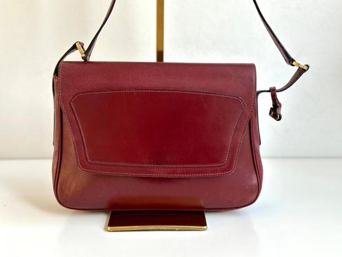 Delvaux Vintage bordeaux tasje met gouden hardware, Handtassen en Accessoires, Tassen | Schoudertassen, Gebruikt, Overige merken