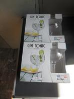 4 grote Gin Tonic glazen NIEUW noot Gebruikt, Ophalen