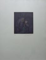 ERNST FUCHS / JAKOB UND JOSEPH / KLEURETS / 52x40cm / SIG, Enlèvement ou Envoi