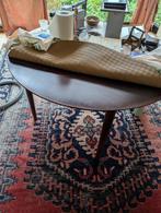 Ronde eettafel (4p) verlengbaar (2x) tot ovaal (10p), Huis en Inrichting, Tafels | Eettafels, Ophalen, Gebruikt, 100 tot 150 cm