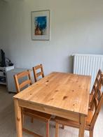 Table à manger complète en bois avec chaises, Maison & Meubles, Salles à manger complètes, Comme neuf, Enlèvement, 4 à 6 chaises