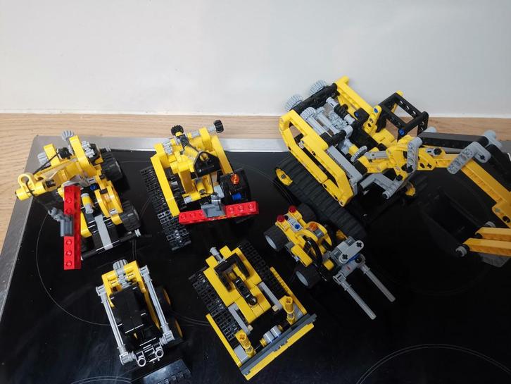 Collectie kleine Lego technic bouwmachines, Kinderen en Baby's, Speelgoed | Duplo en Lego, Gebruikt, Lego, Complete set, Ophalen