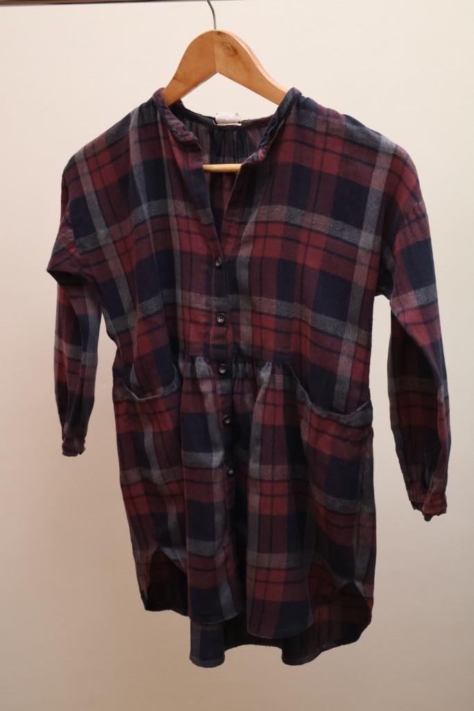 Geruit kleedje/bloes Morley, Kinderen en Baby's, Kinderkleding | Maat 128, Gebruikt, Meisje, Jurk of Rok, Ophalen of Verzenden