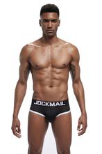 Uitverkoop Jockmail - 50%: Brief Black 346 met 3 pads, Vêtements | Hommes, Sous-vêtements, Noir, Slip, Jockmail, Envoi