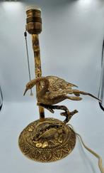 Prachtige vintage messing lamp met vogel simon, Ophalen of Verzenden
