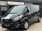 Ford Transit Custom 2.0 TDCI 170 CV 5 PLACES LONG CHASSIS TV, Auto's, Stof, 4 cilinders, Zwart, Bedrijf