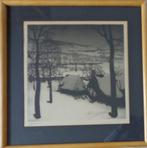 VALERIUS DE SAEDELEER / WINTER / ZW-W ETS 60x58cm DE COOMAN, Ophalen of Verzenden