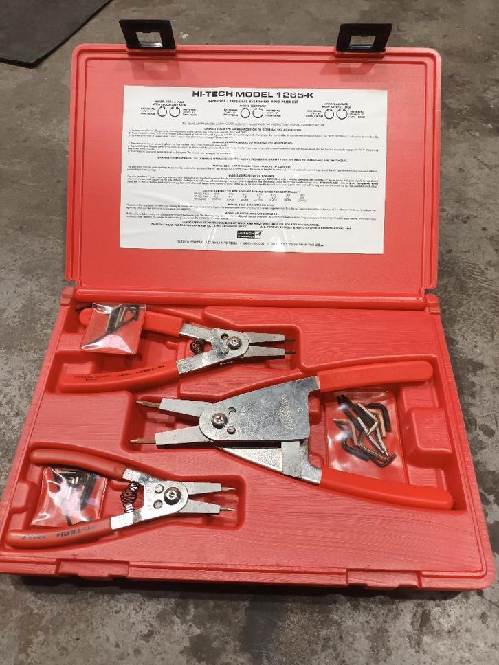 pince à circlips - KIT - intérieur et extérieur 3-100 mm, Bricolage & Construction, Outillage | Outillage à main, Neuf, Enlèvement